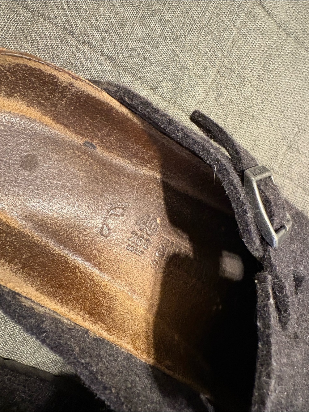 Birkenstock Women's Anthracite Felt Boston Clogs - Picture 8 of 8